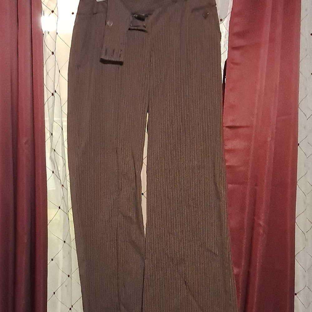 Men's Brown Striped Pants